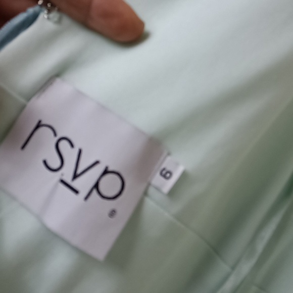 RSVP Baby Blue Sleeveless Summer Semi Casual Full Length Dress - Picture 8 of 8